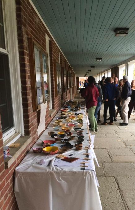 Dozens+of+student-made+bowls+were+on+sale+on+the+boardwalk.+