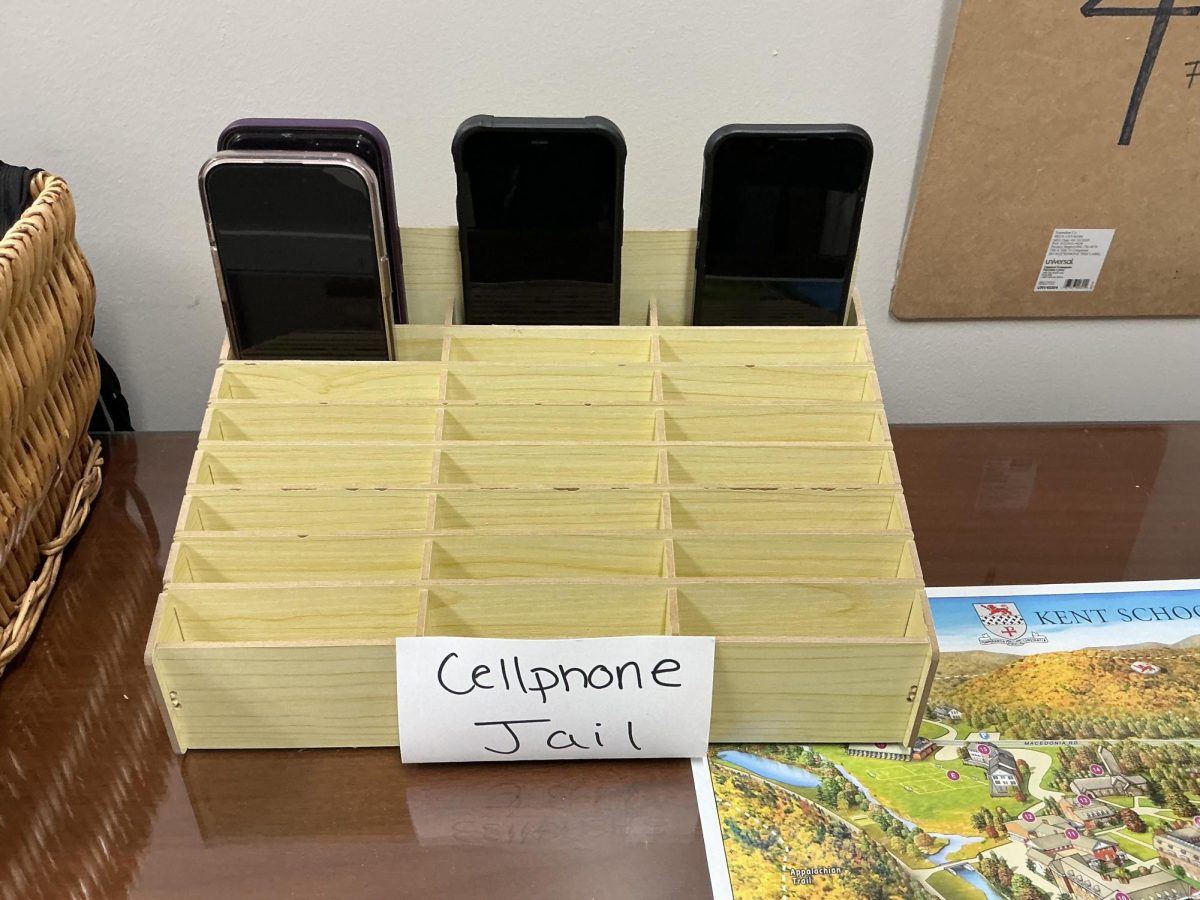 Confiscated phones end up in "jail" for the rest of the day